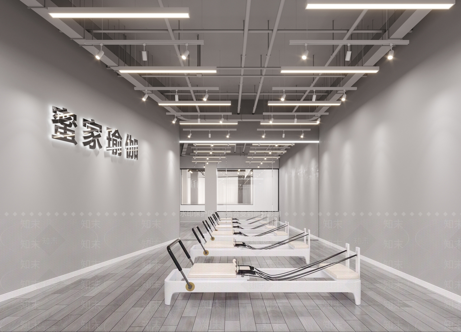 现代瑜伽教室3D模型下载【ID:596731859】