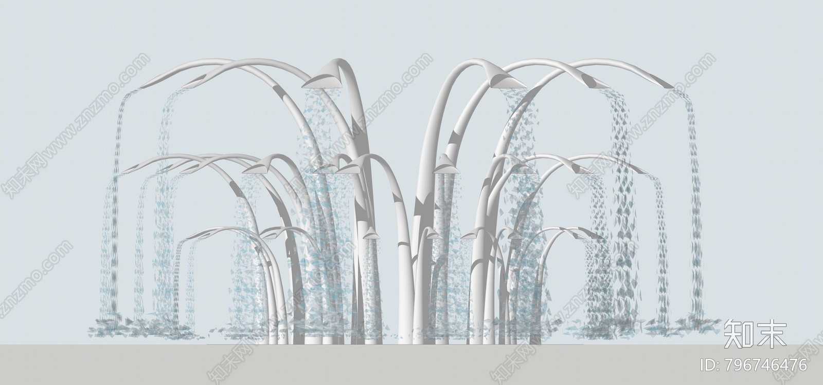 现代水景SU模型下载【ID:796746476】