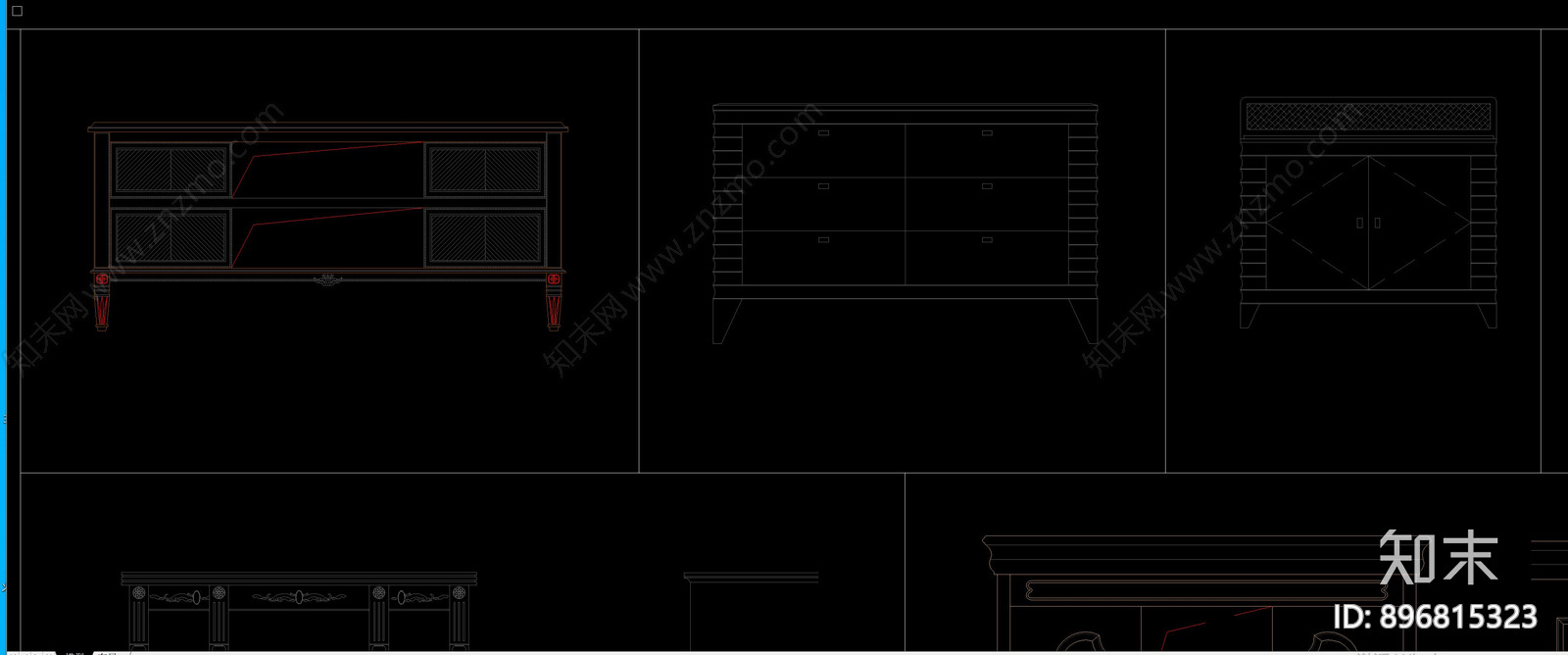 家用柜类cad施工图下载【ID:896815323】