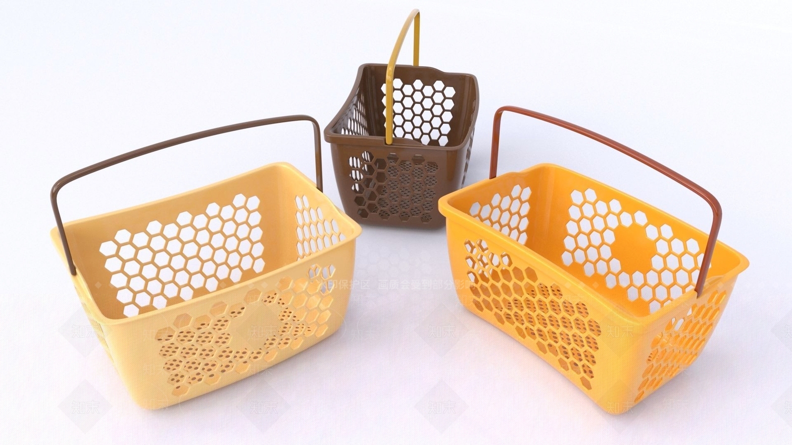 现代购物篮3D模型下载【ID:596822734】