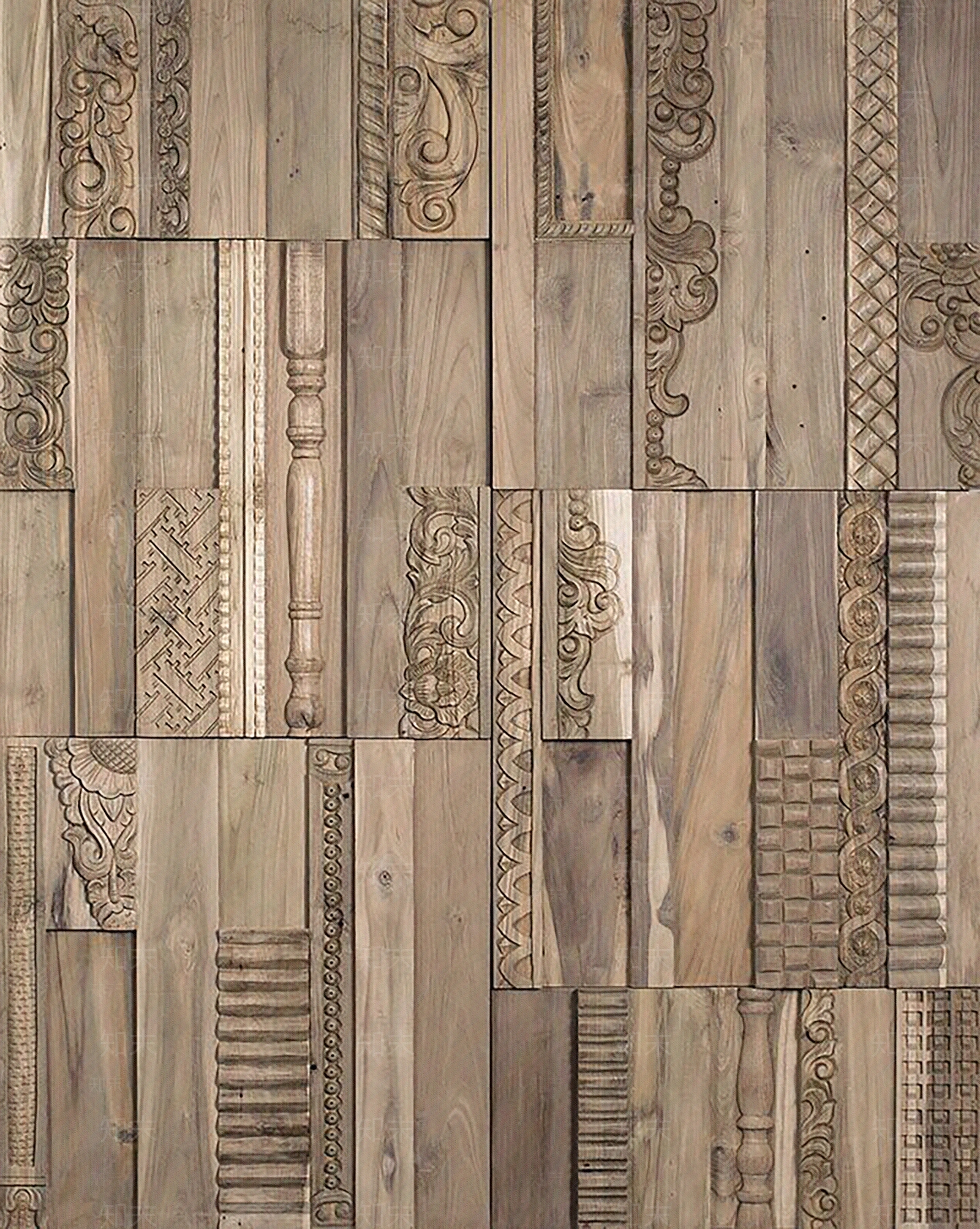 木雕纹理贴图下载【ID:696844375】