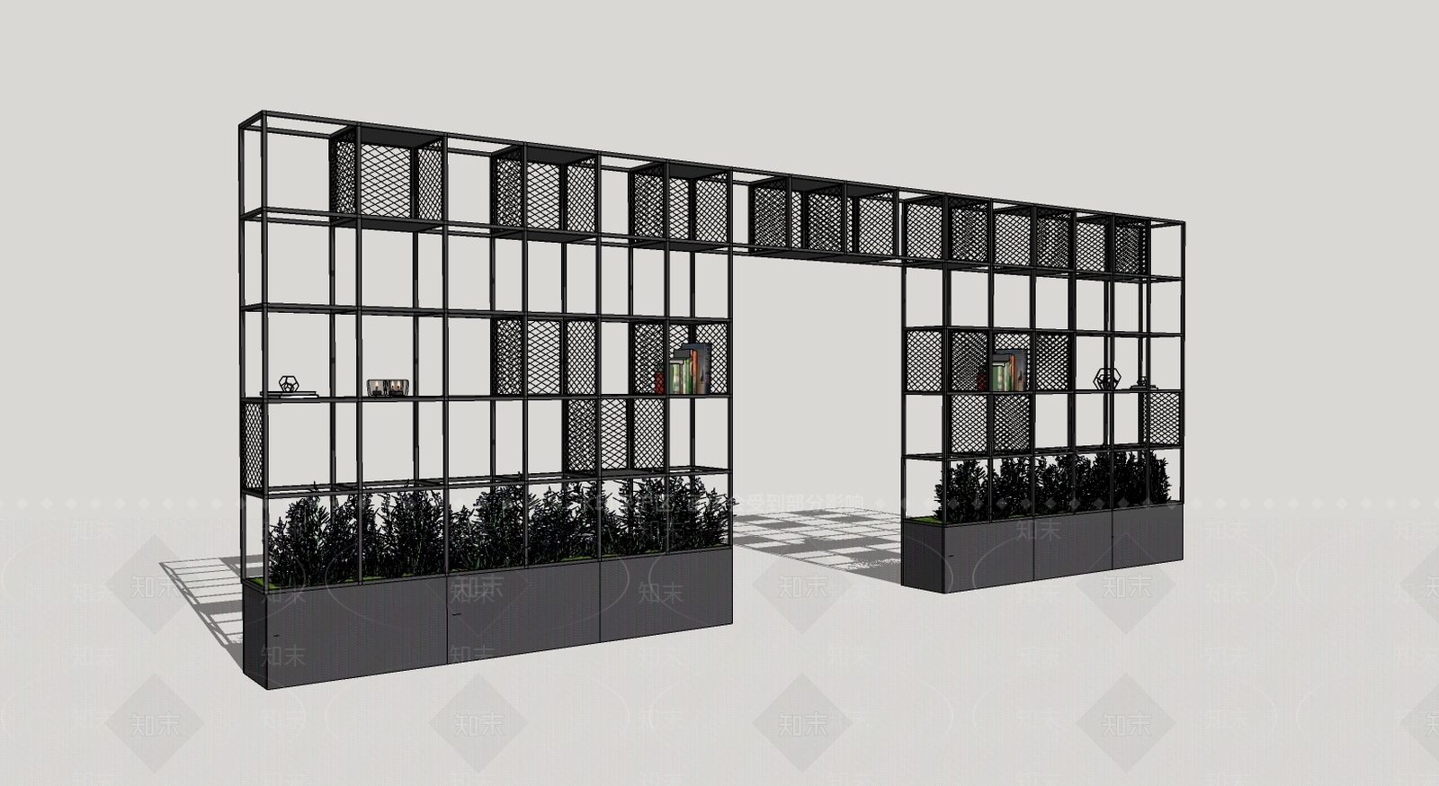 工业展示架SU模型下载【ID:196864716】