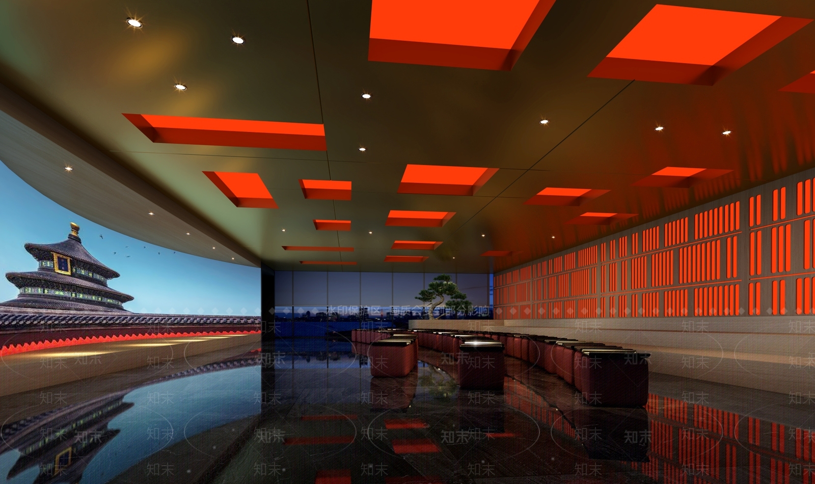 现代报告厅3D模型下载【ID:596876075】