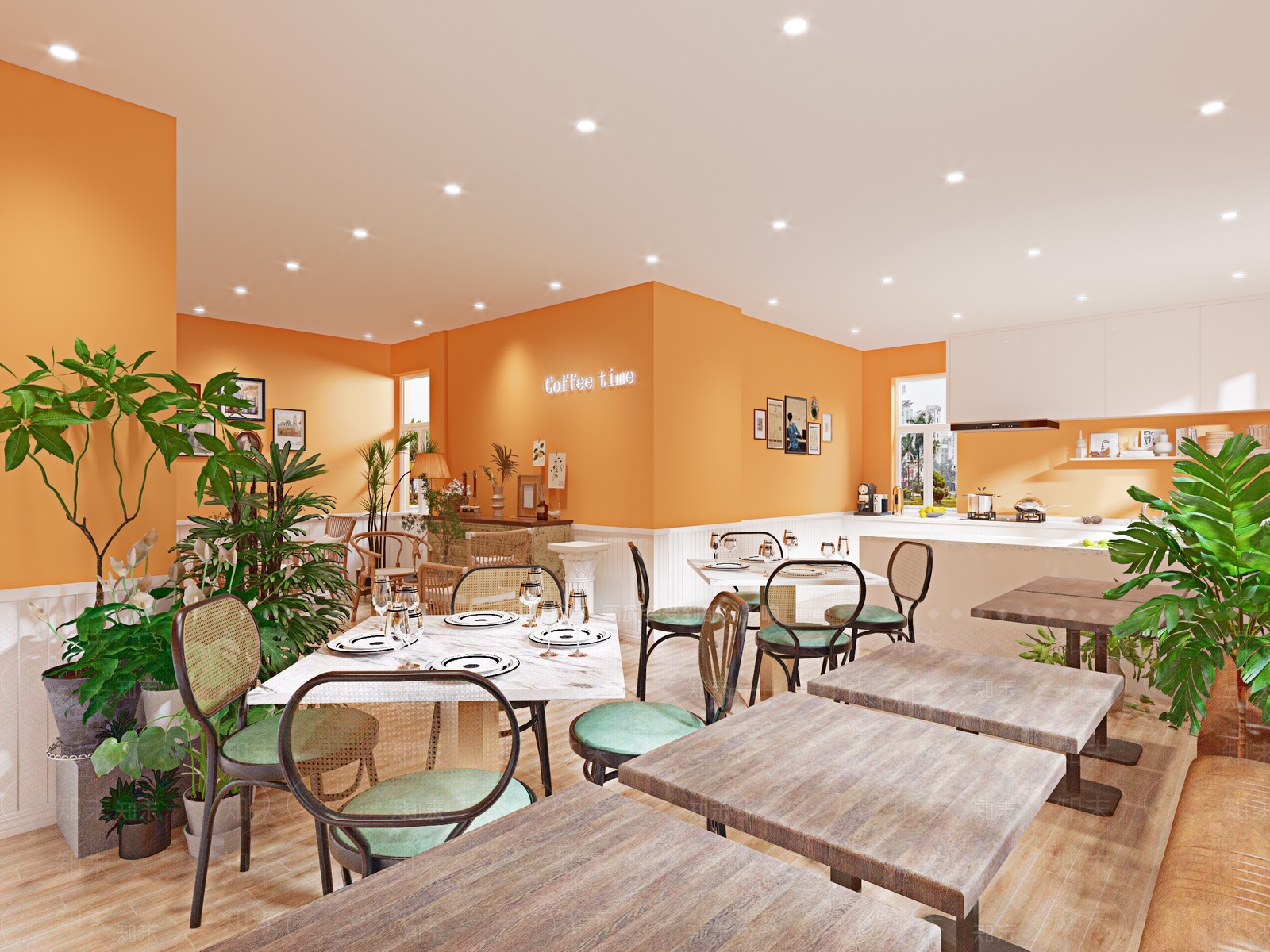 北欧咖啡厅3D模型下载【ID:196882042】