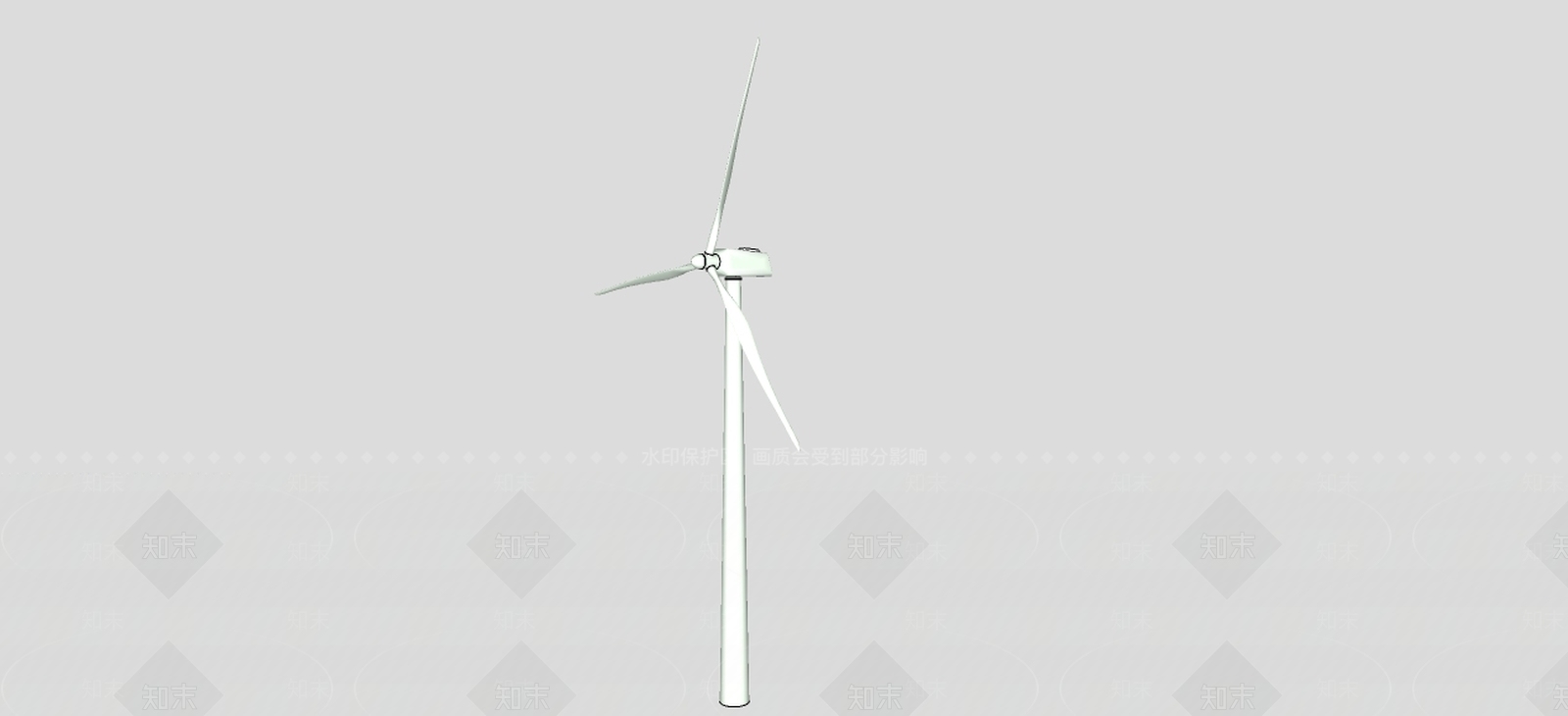 现代风力发电机SU模型下载【ID:396989613】