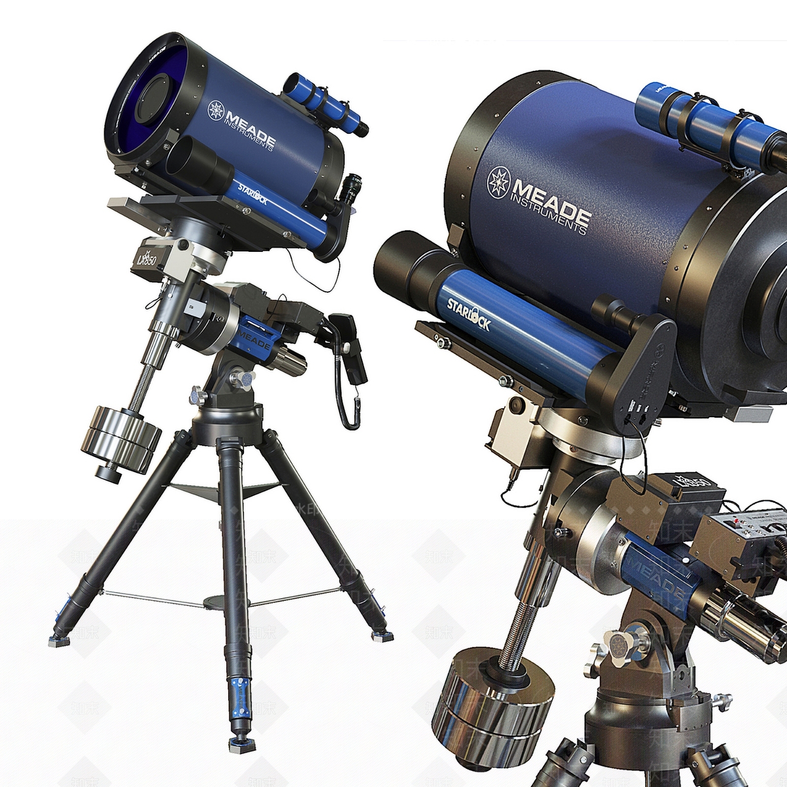 现代天文望远镜3D模型下载【ID:996918128】