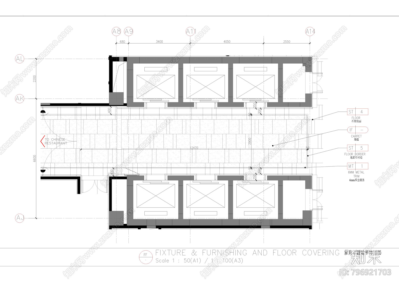 电梯厅施工图下载【ID:796921703】