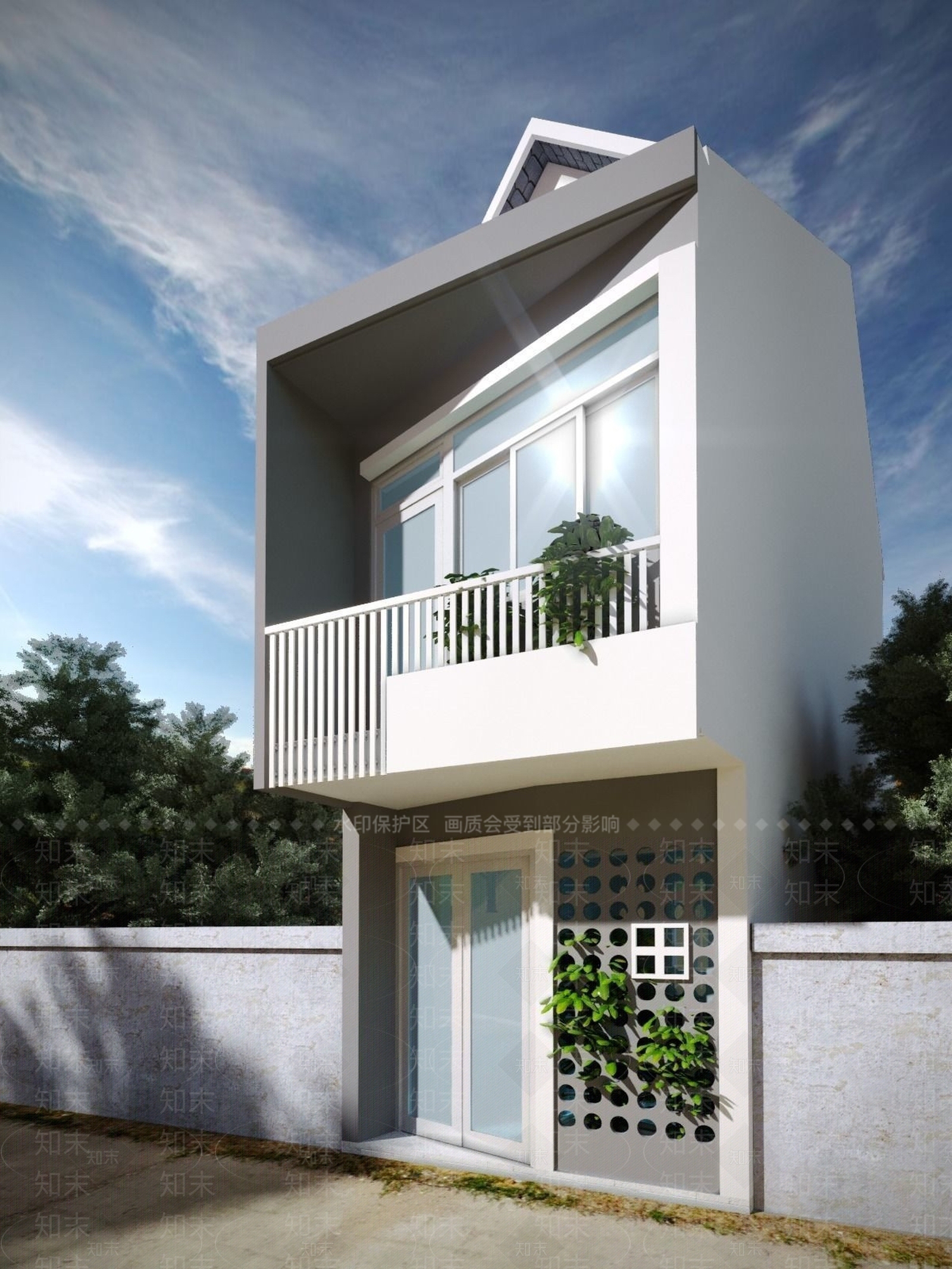现代住宅别墅3D模型下载【ID:896928423】