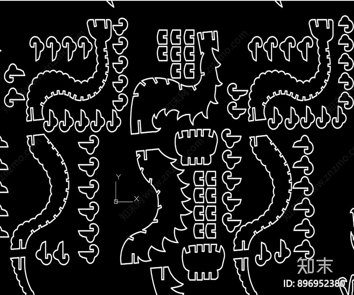 生肖龙拼插施工图下载【ID:896952380】