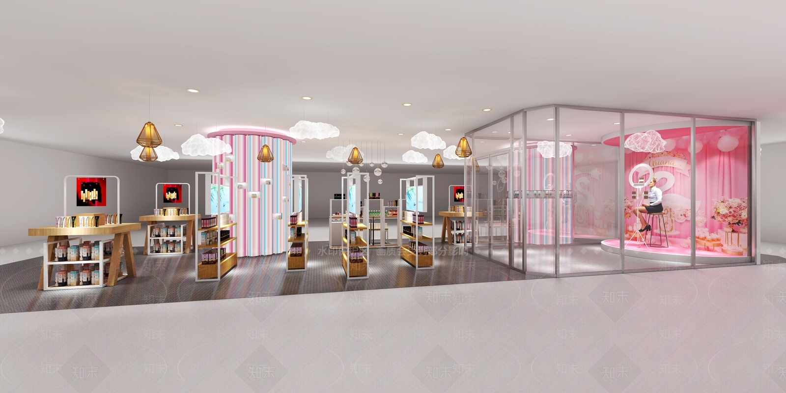 现代商场展区3D模型下载【ID:296969947】
