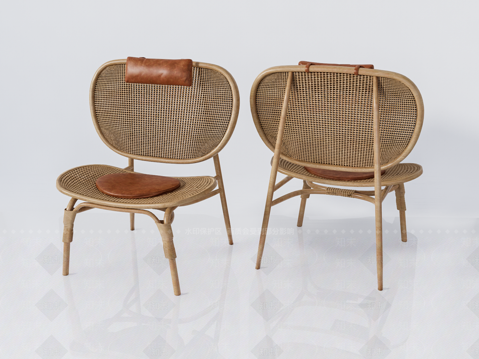 现代户外藤椅SU模型下载【ID:196970310】