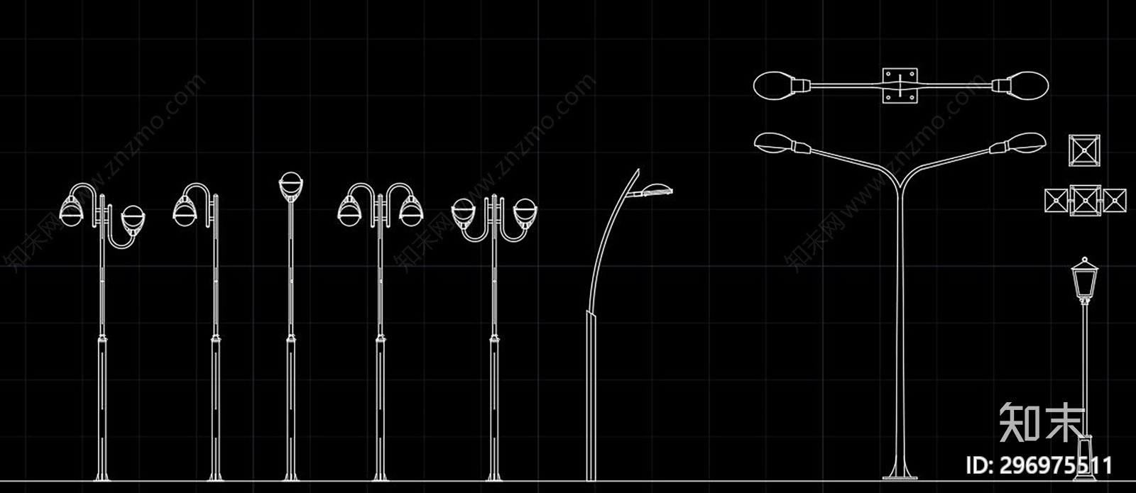 路灯施工图下载【ID:296975511】
