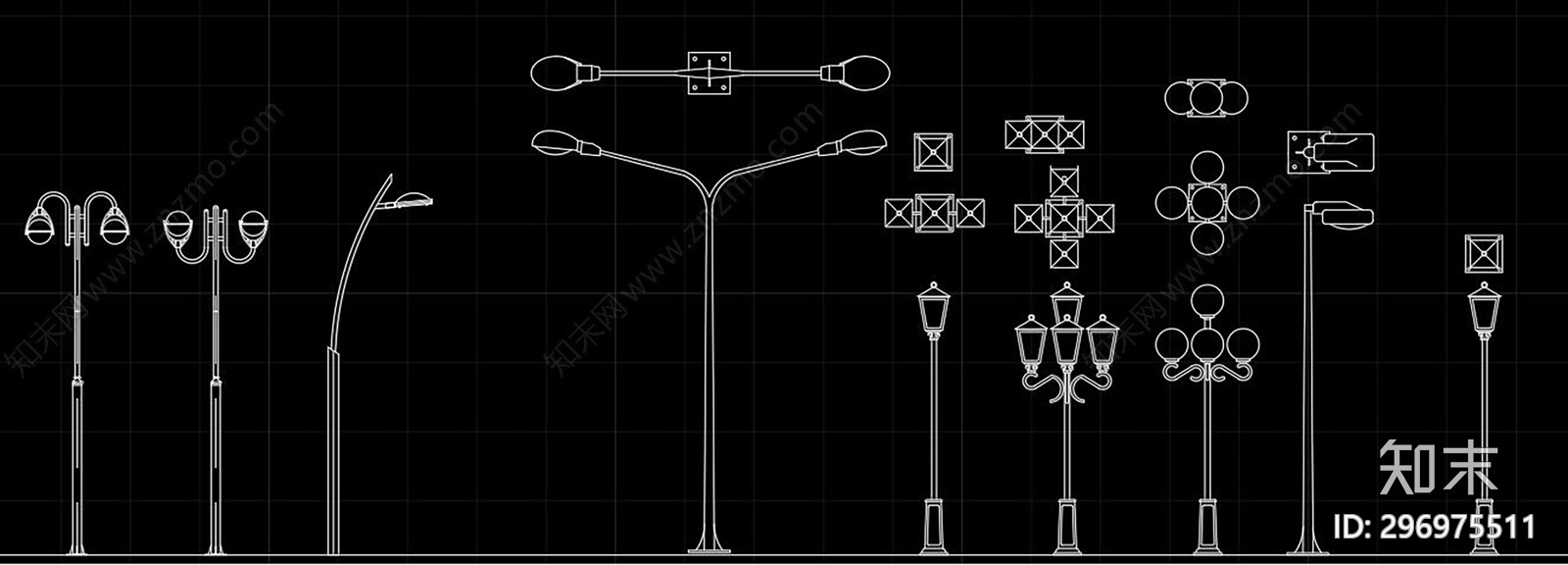 路灯施工图下载【ID:296975511】