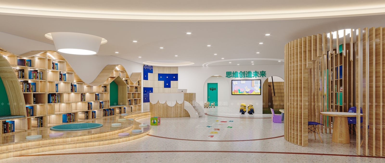 现代幼儿园3D模型下载【ID:796975067】