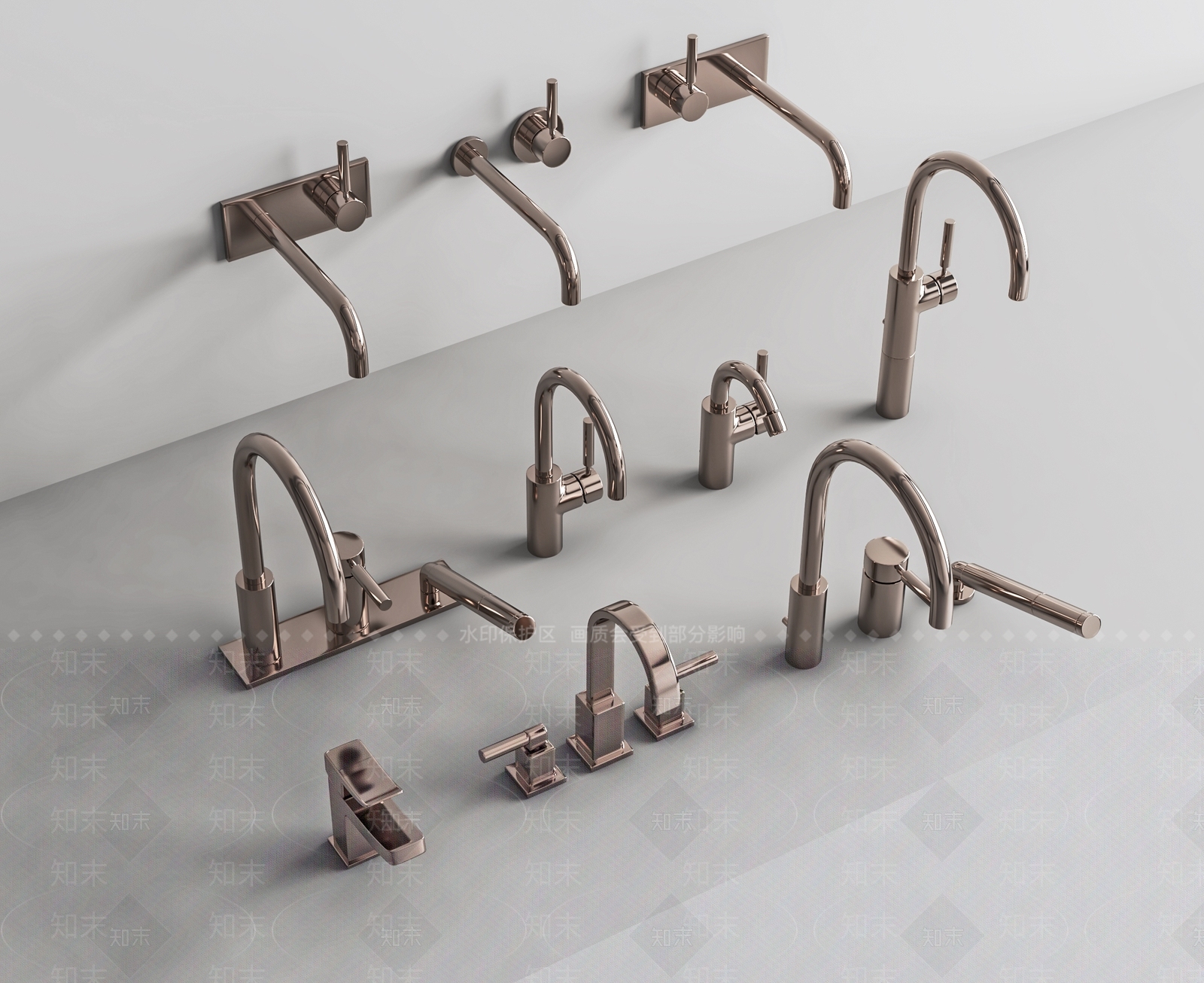 现代厨房龙头3D模型下载【ID:796977239】