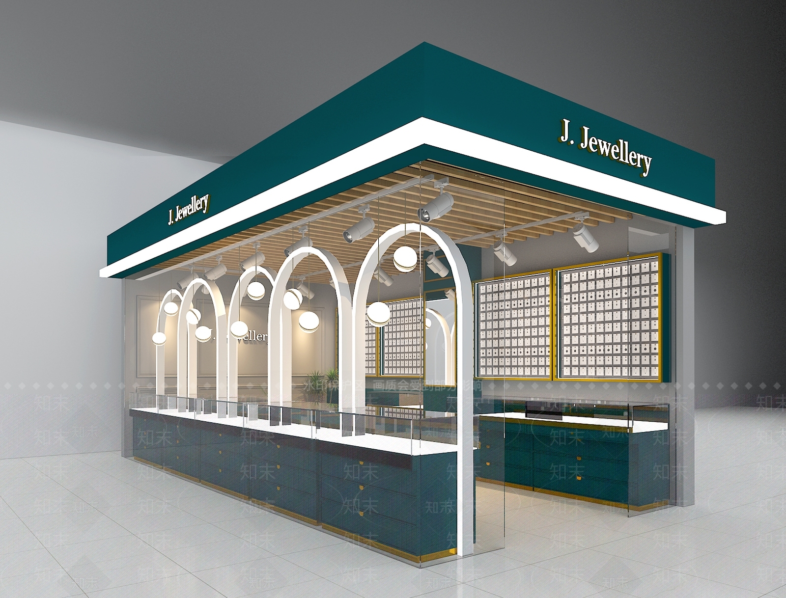 现代珠宝店3D模型下载【ID:596978891】