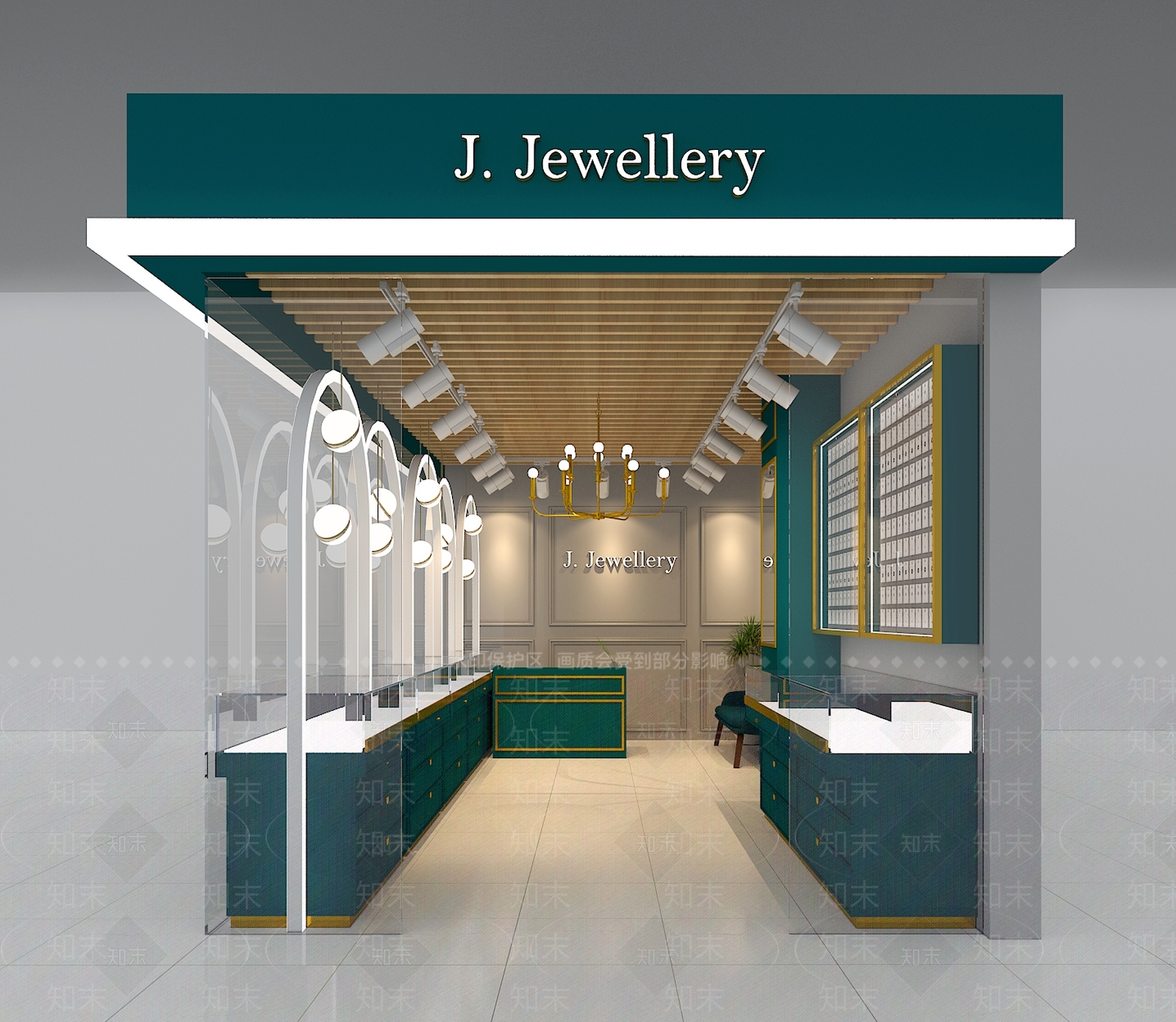 现代珠宝店3D模型下载【ID:596978891】