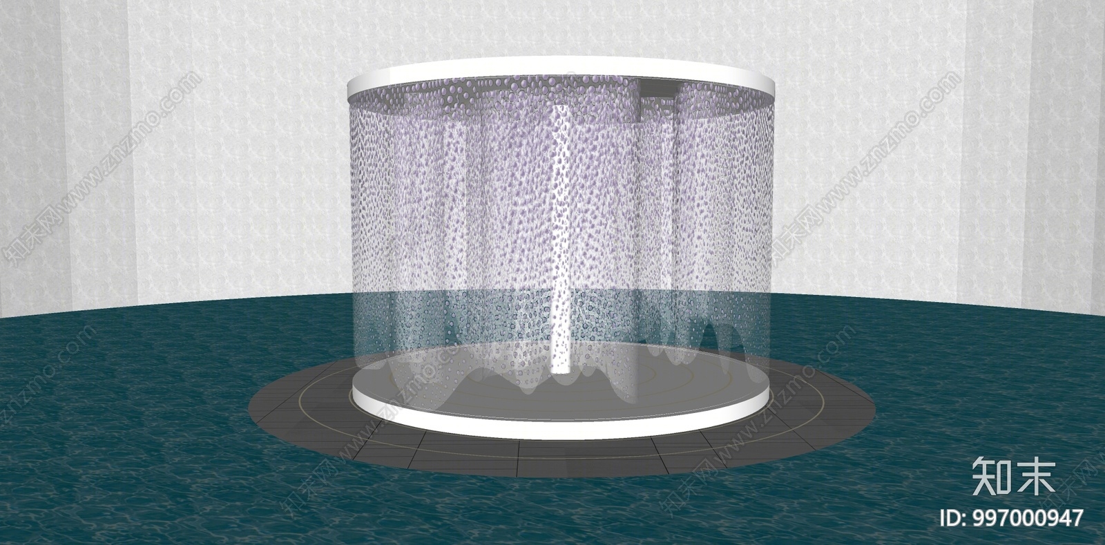 现代喷泉SU模型下载【ID:997000947】