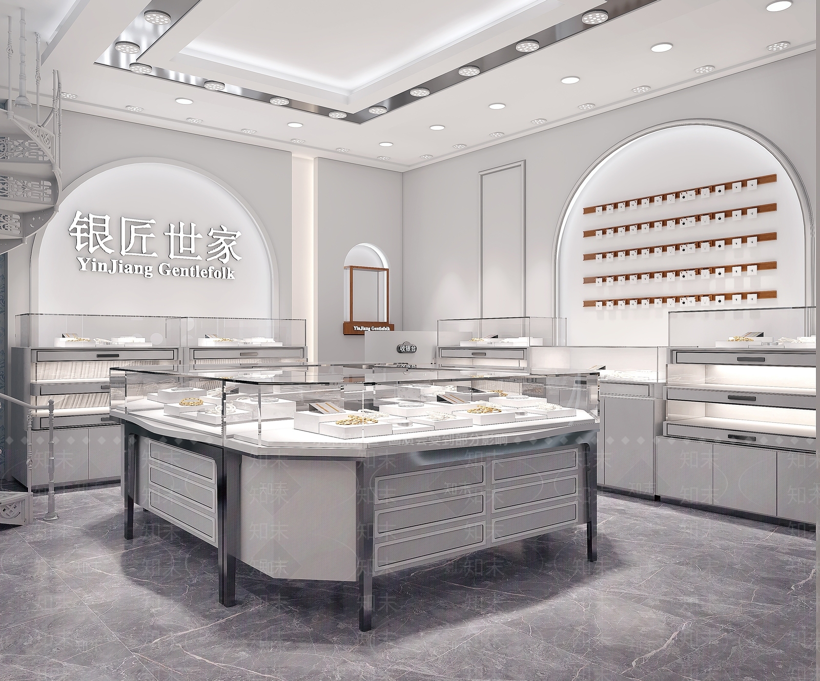 简欧珠宝店3D模型下载【ID:597008878】