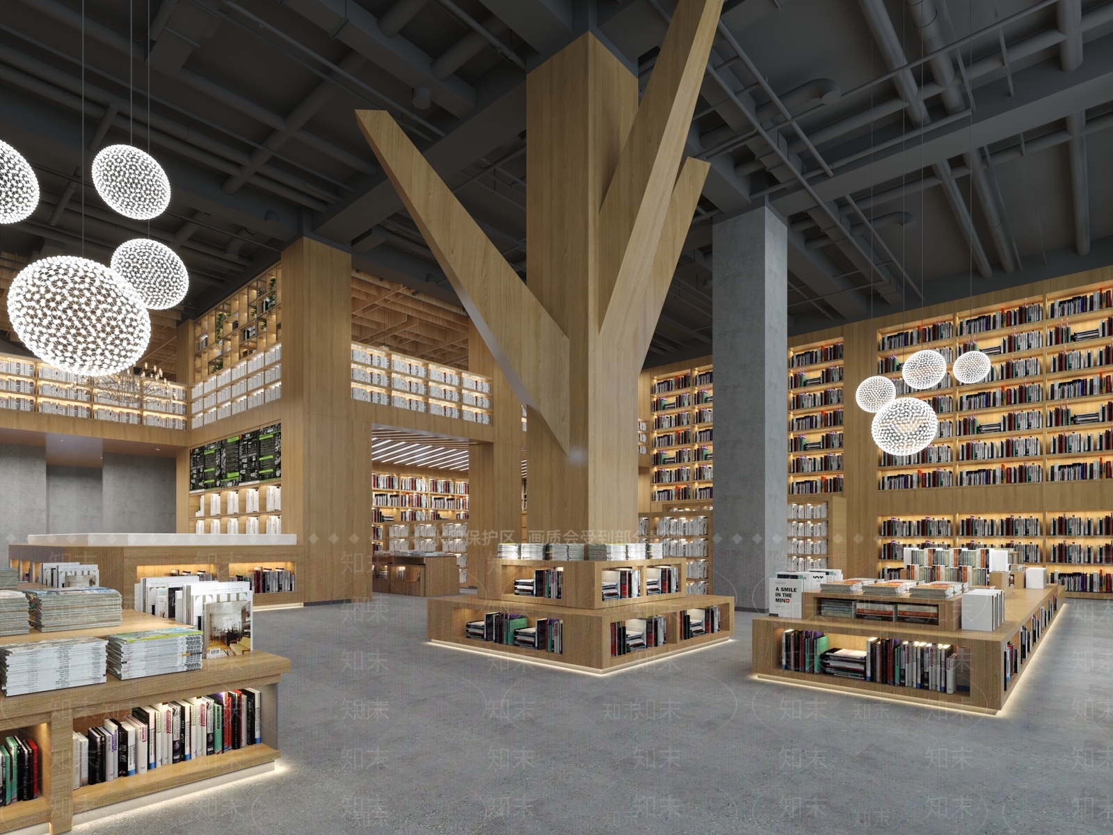 现代书店3D模型下载【ID:797022952】