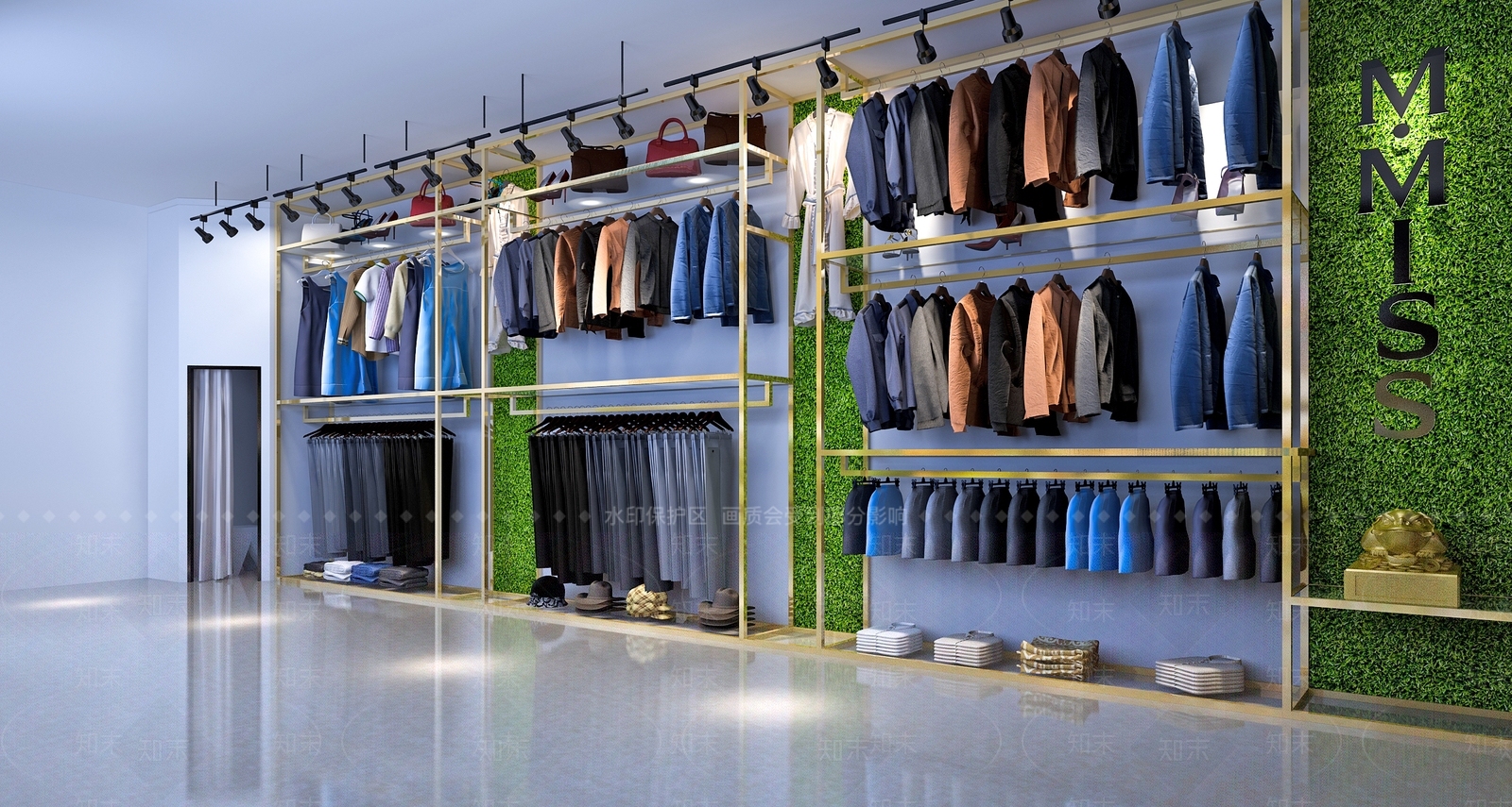 现代风服装店3D模型下载【ID:497024503】