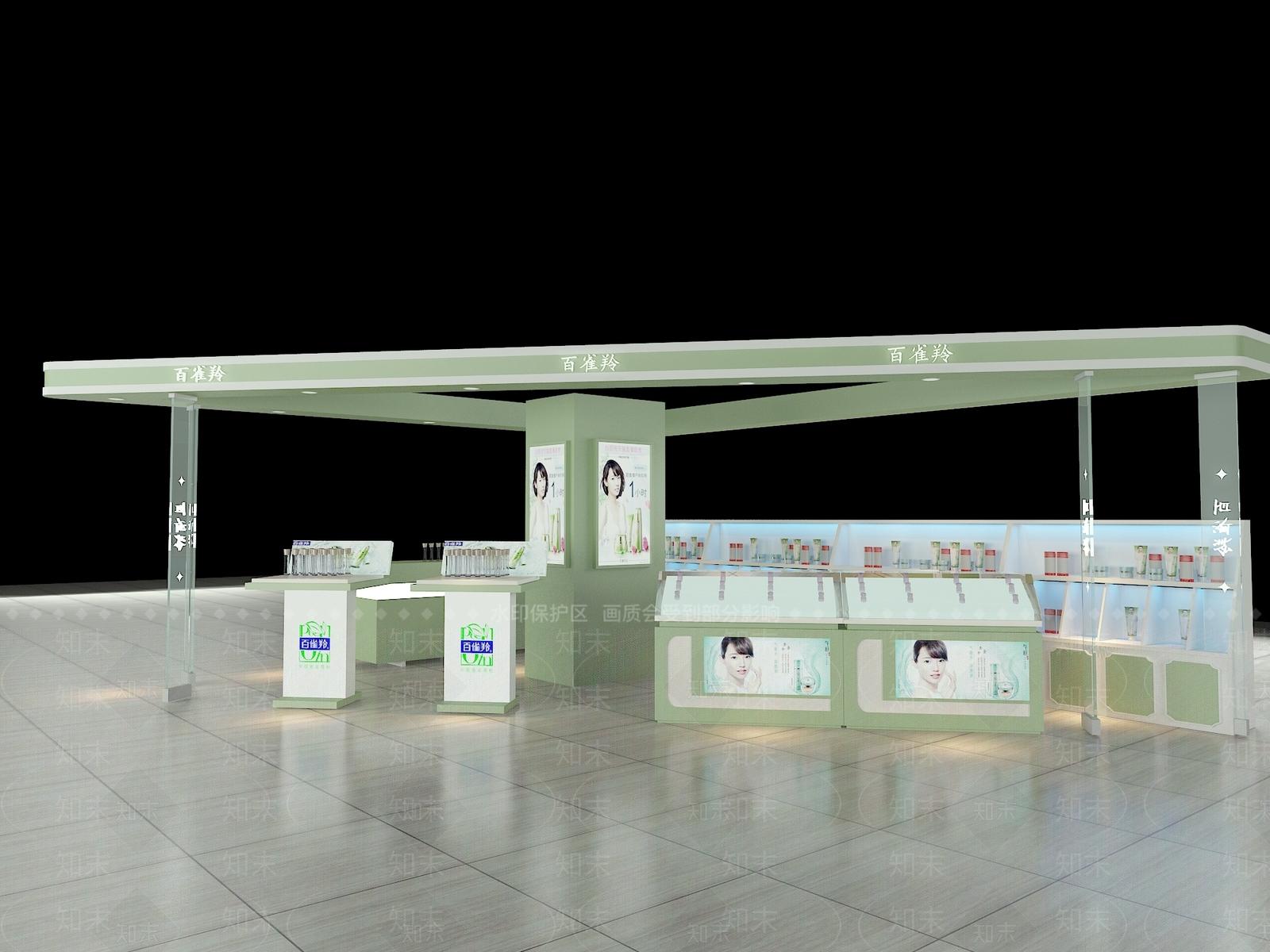 现代商场展区3D模型下载【ID:297024920】