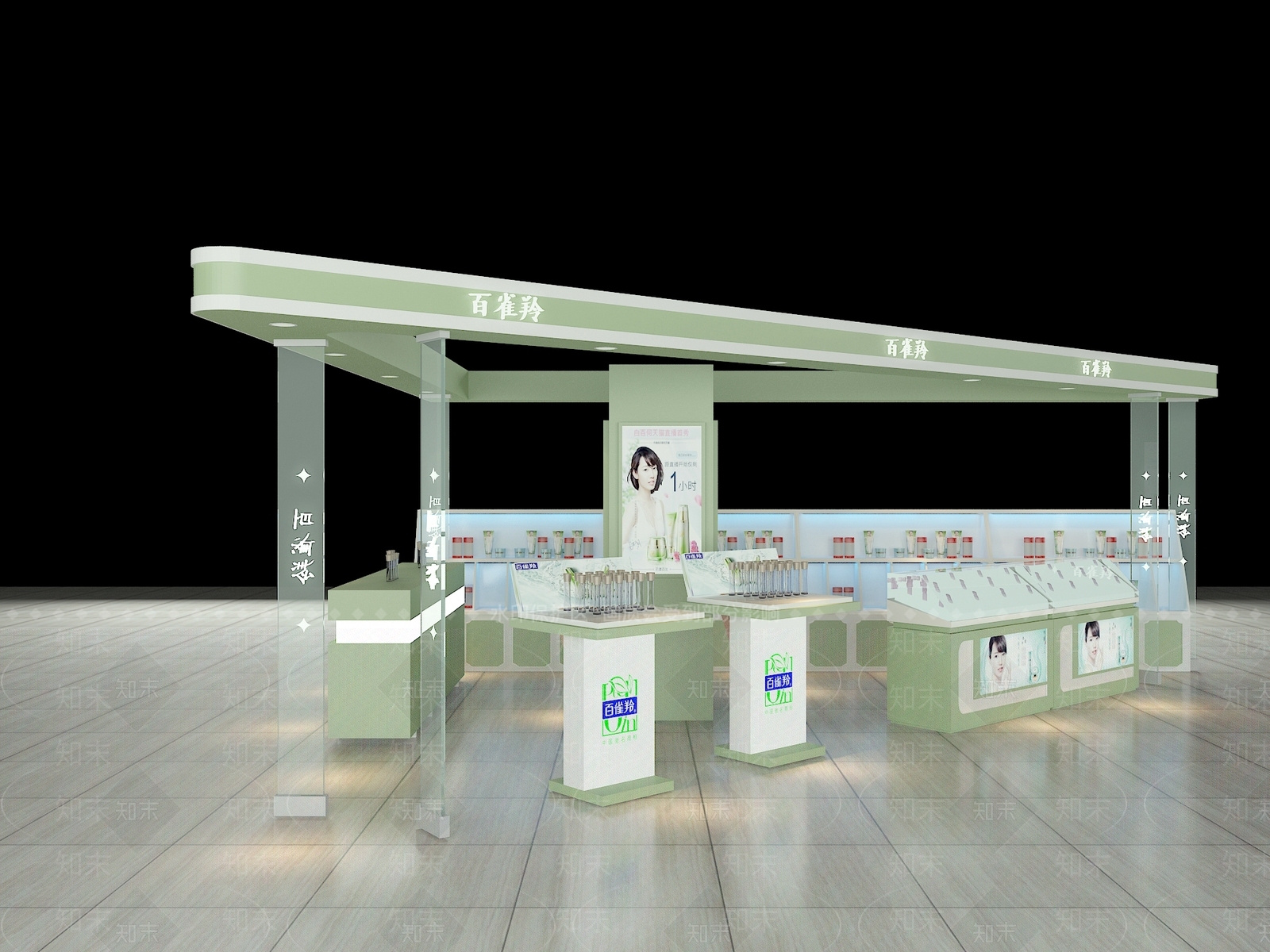 现代商场展区3D模型下载【ID:297024920】