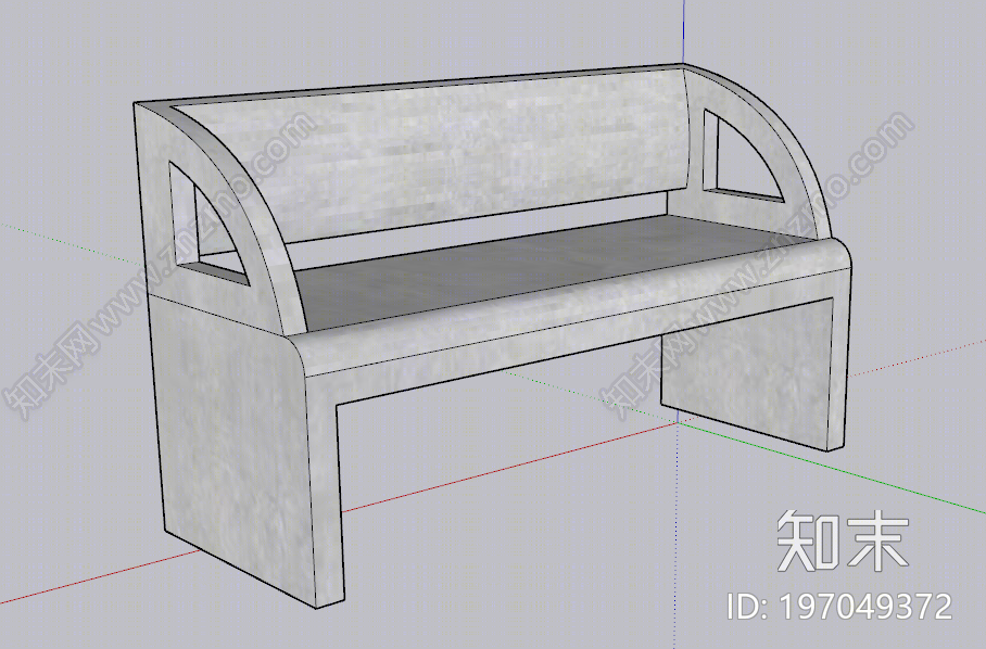 现代户外椅SU模型下载【ID:197049372】