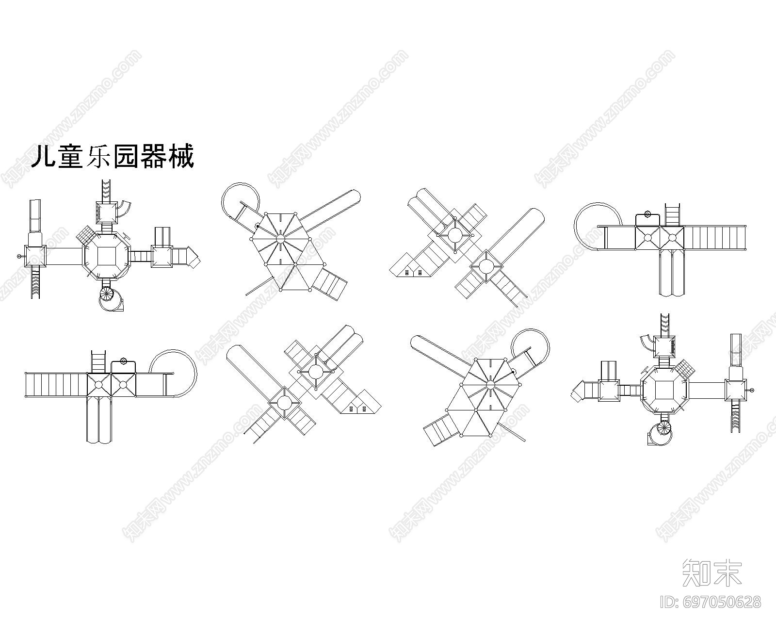 儿童娱乐器械施工图下载【ID:697050628】