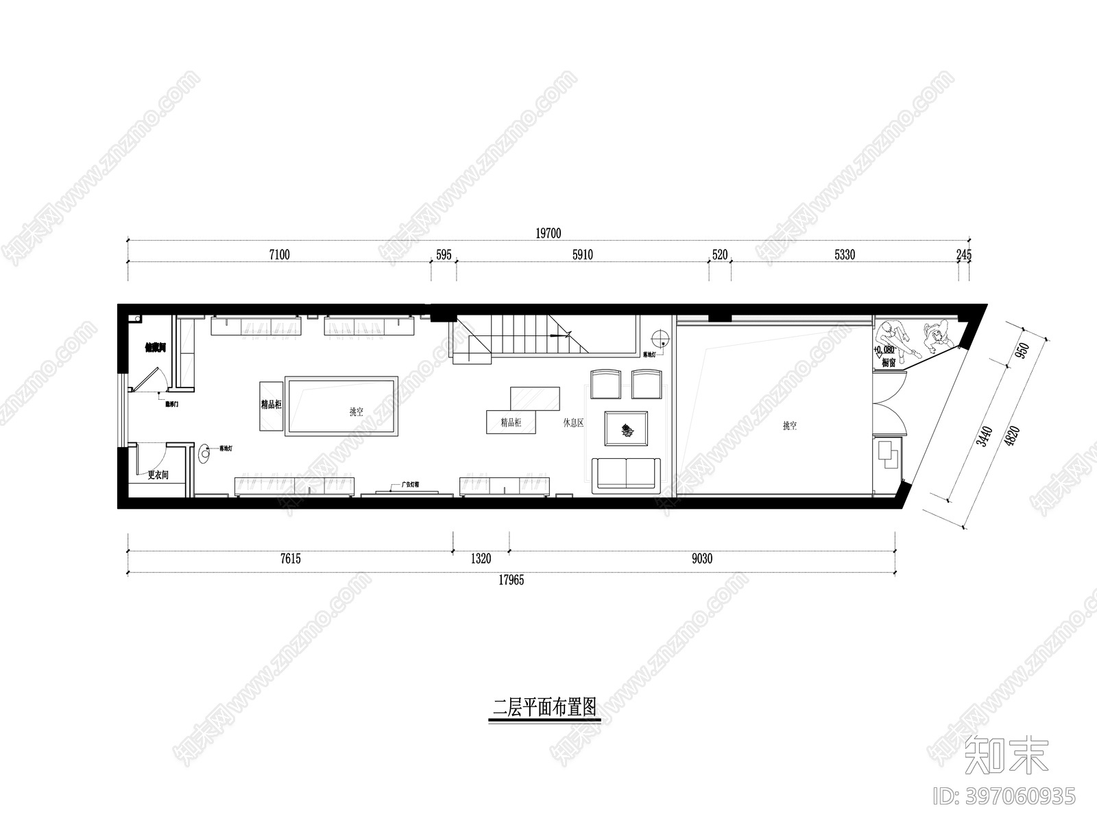 服装店cad施工图下载【ID:397060935】
