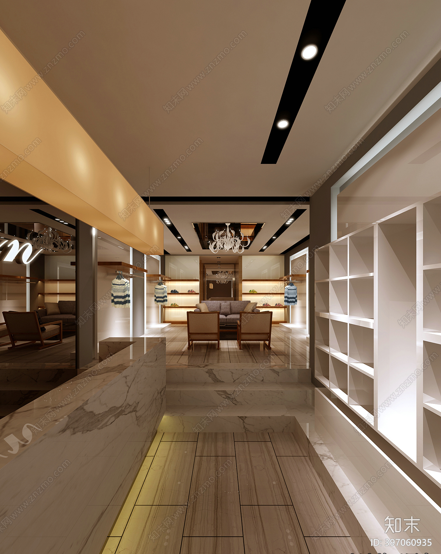 服装店cad施工图下载【ID:397060935】