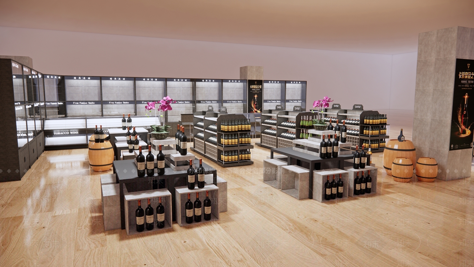 现代烟酒茶叶店SU模型下载【ID:597081921】