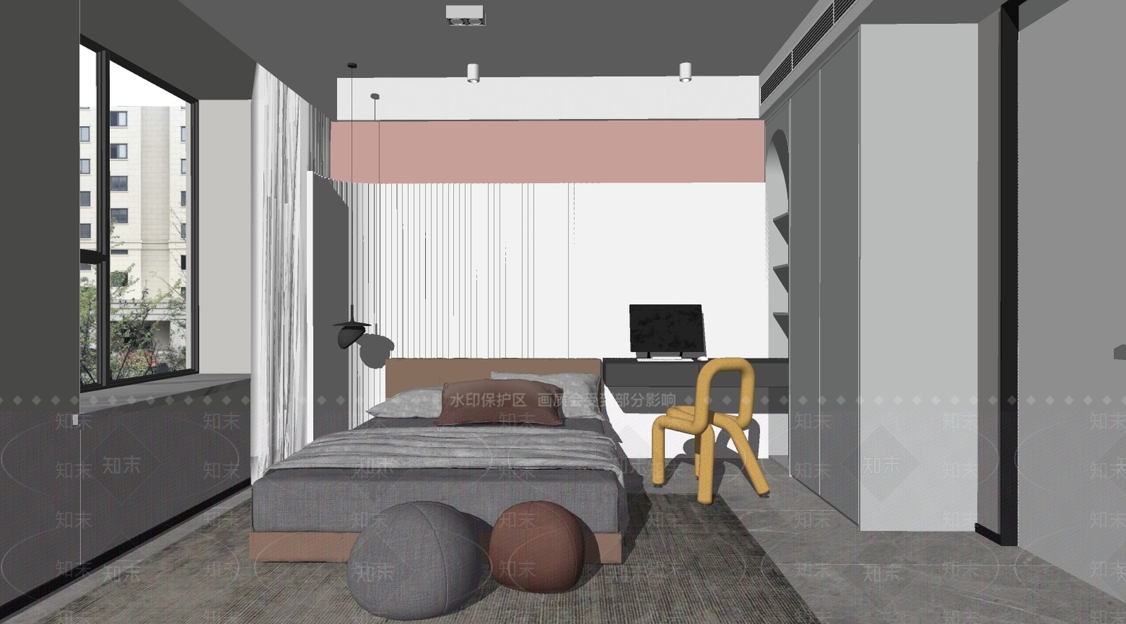 现代儿童房SU模型下载【ID:897086846】