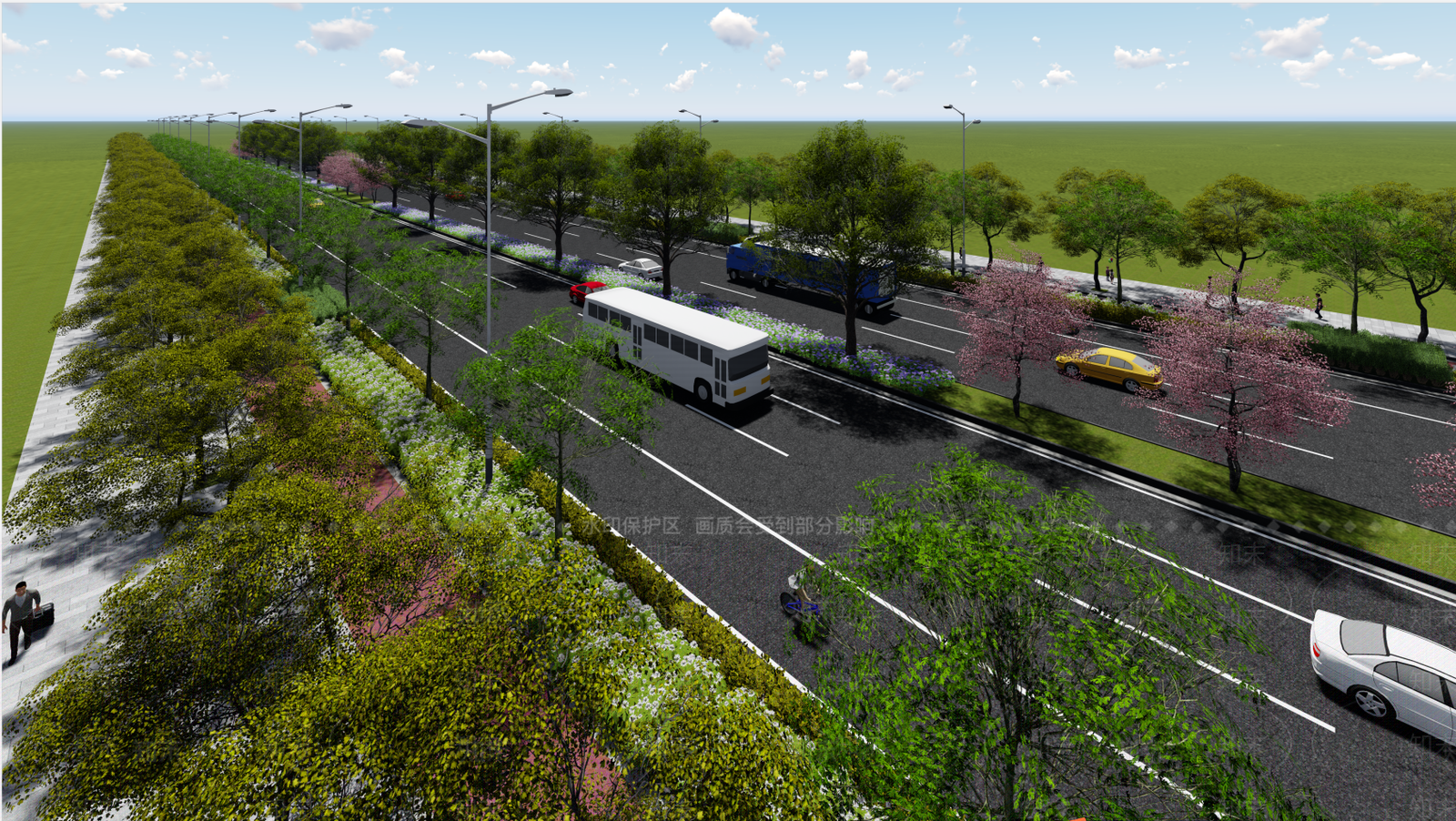 现代道路SU模型下载【ID:597101744】