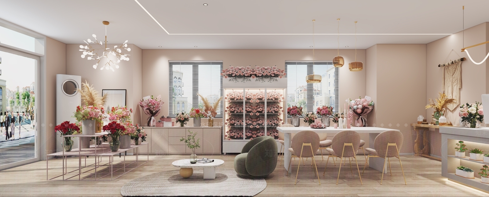 北欧花店3D模型下载【ID:197118768】