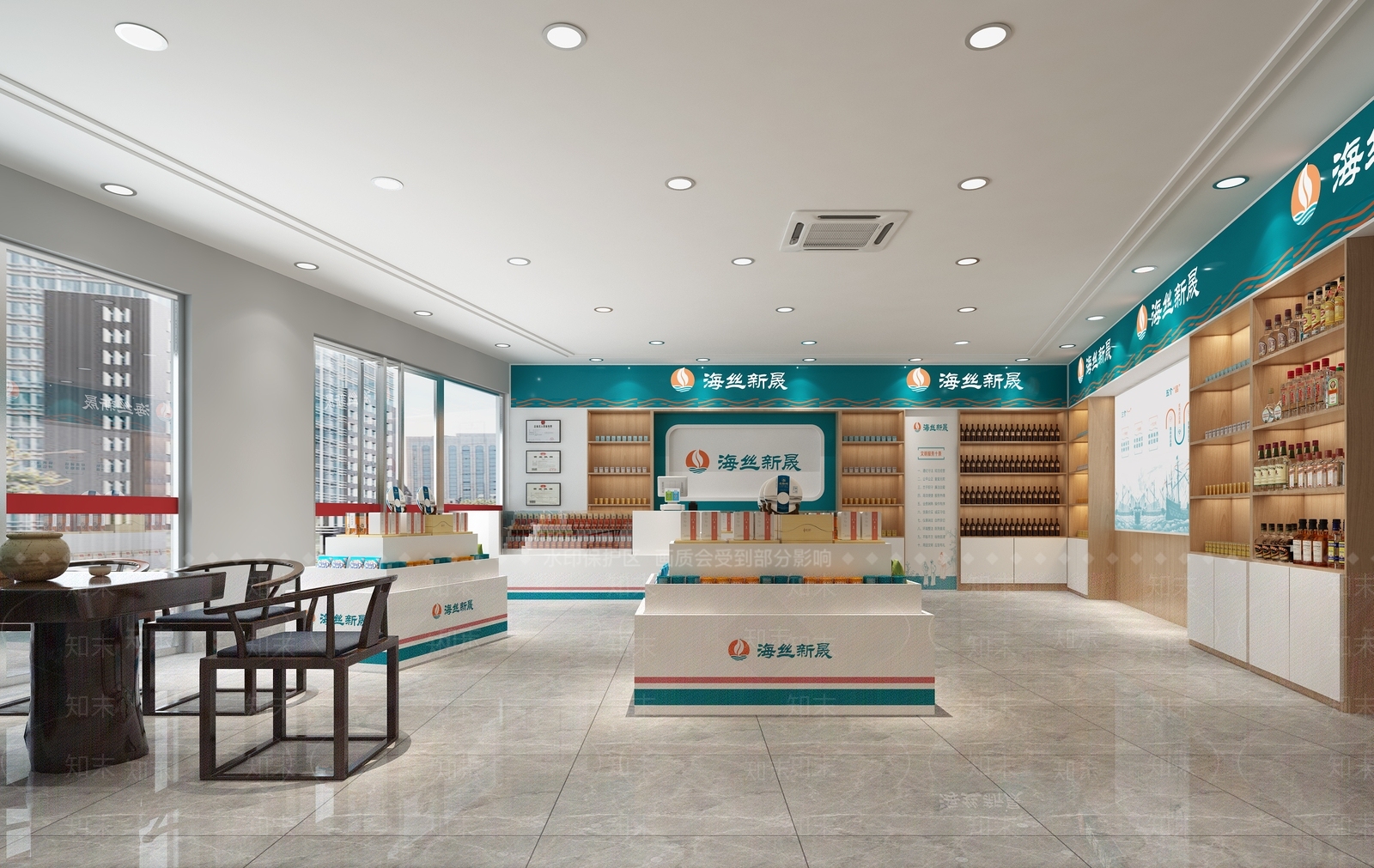 现代烟酒店3D模型下载【ID:697124191】