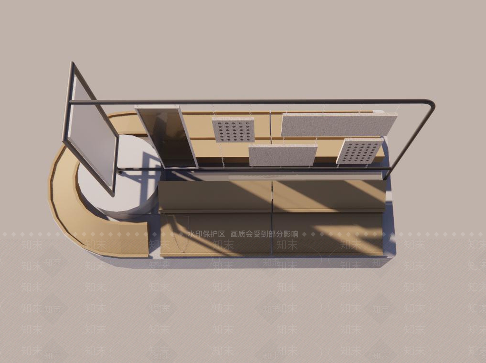 现代商场展架SU模型下载【ID:997159101】
