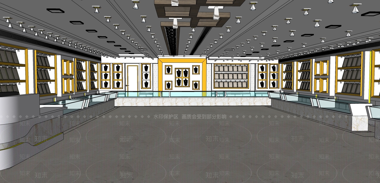 现代珠宝店SU模型下载【ID:197161406】