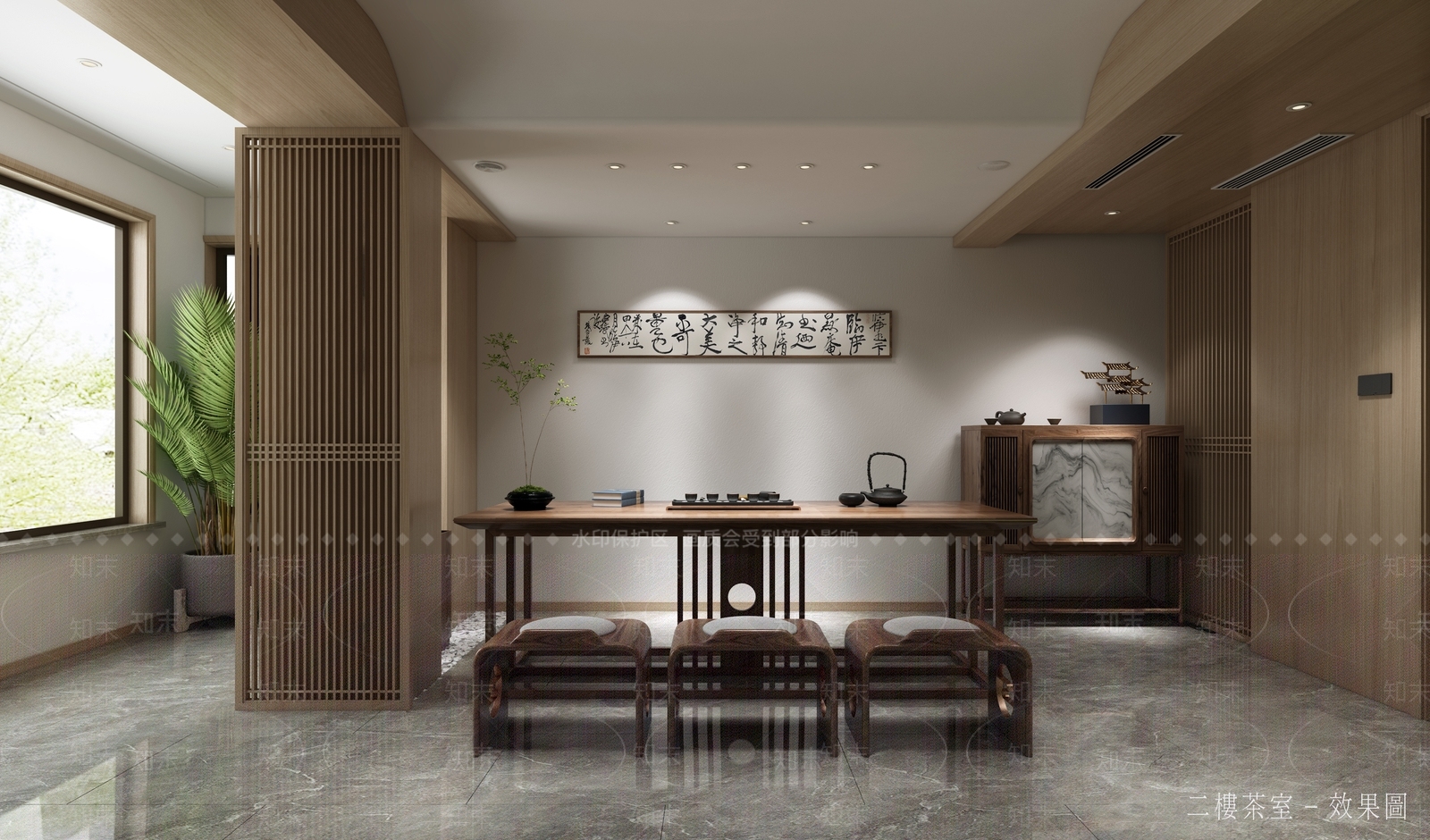 新中式茶馆3D模型下载【ID:497166151】