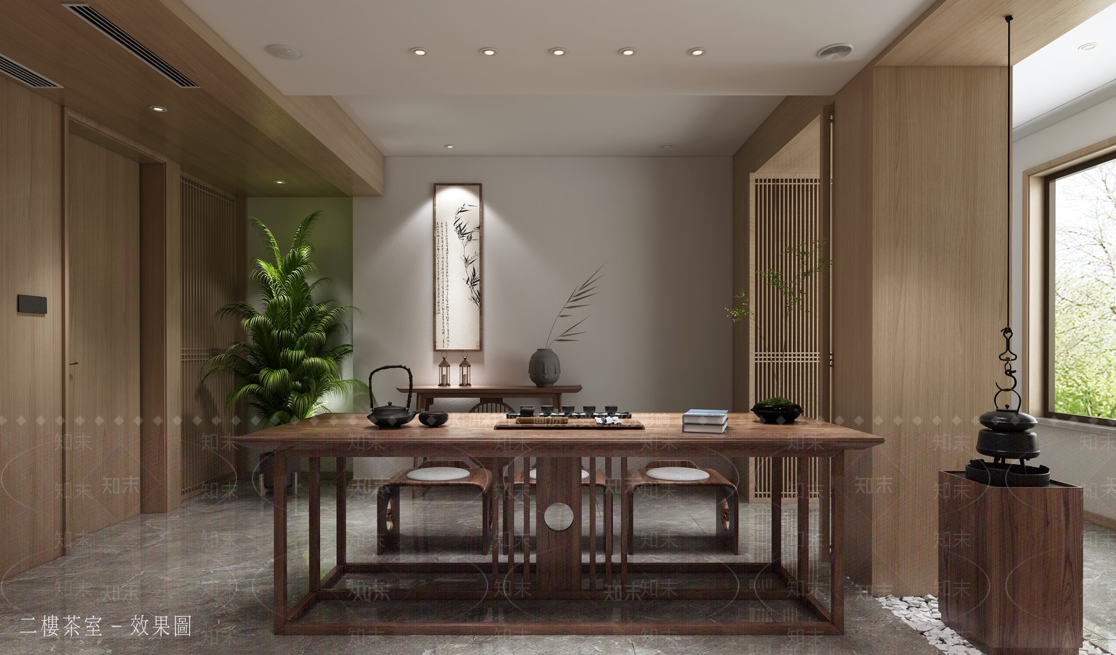 新中式茶馆3D模型下载【ID:497166151】