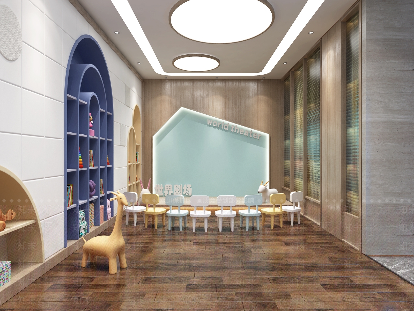 新中式活动中心3D模型下载【ID:597170002】