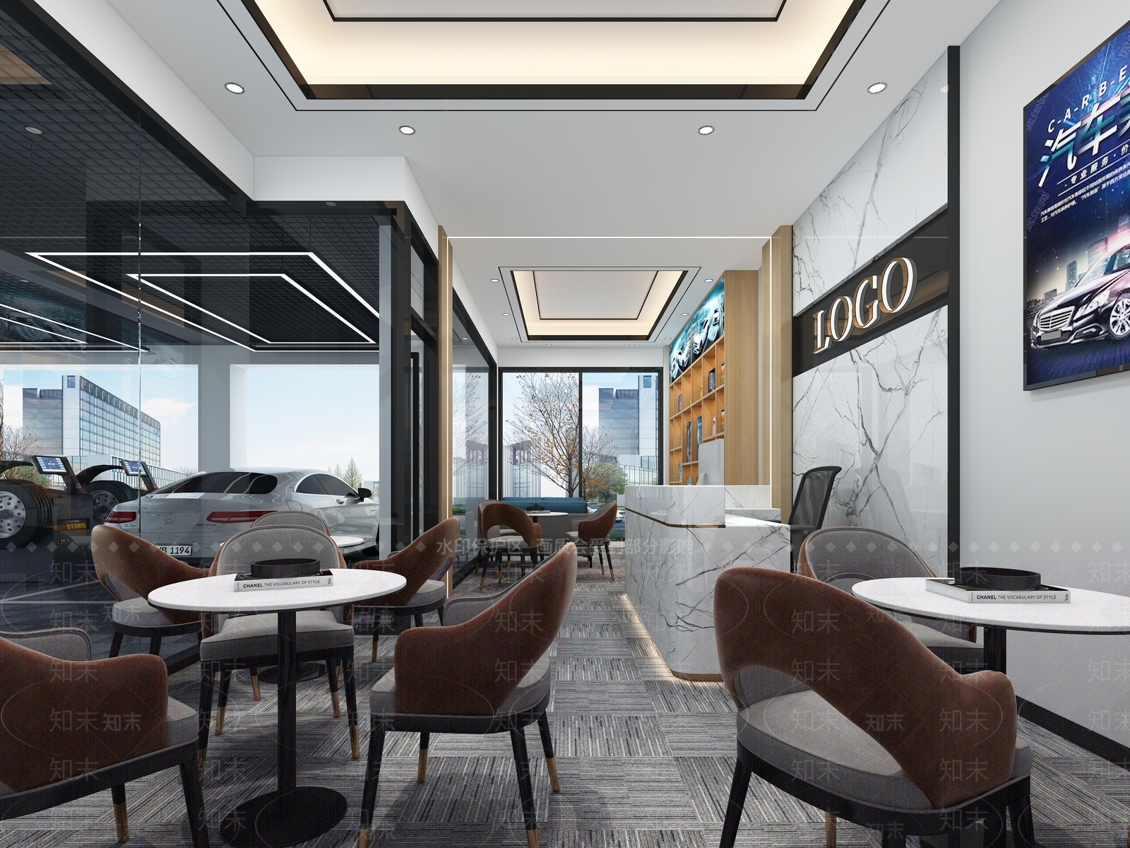 现代洗车店3D模型下载【ID:397171407】