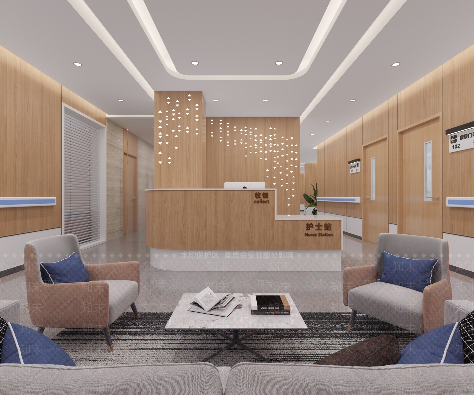 现代医院3D模型下载【ID:997175642】