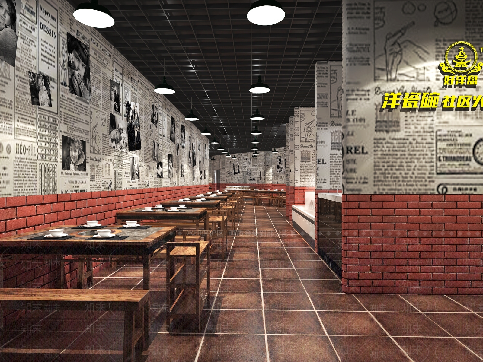 新古典火锅店3D模型下载【ID:397177236】