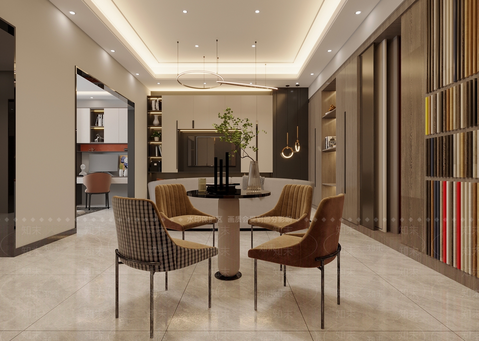 现代全屋定制卖场3D模型下载【ID:397190608】