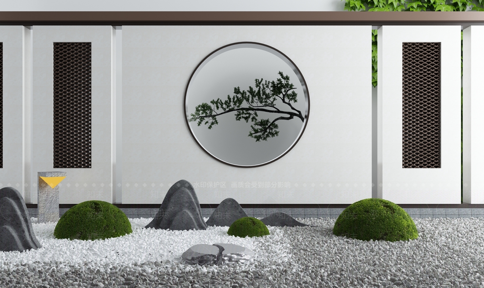 新中式牌楼牌坊3D模型下载【ID:997199219】
