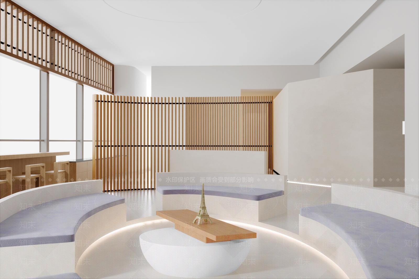 【3D悬赏模型】言昱设计现代风格自习室3D模型下载【ID:897206204】