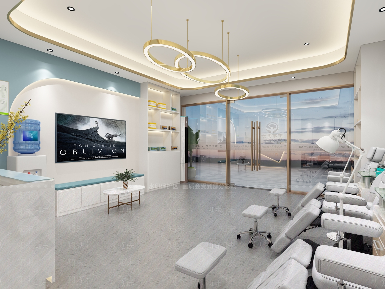 现代美甲店3D模型下载【ID:997213573】