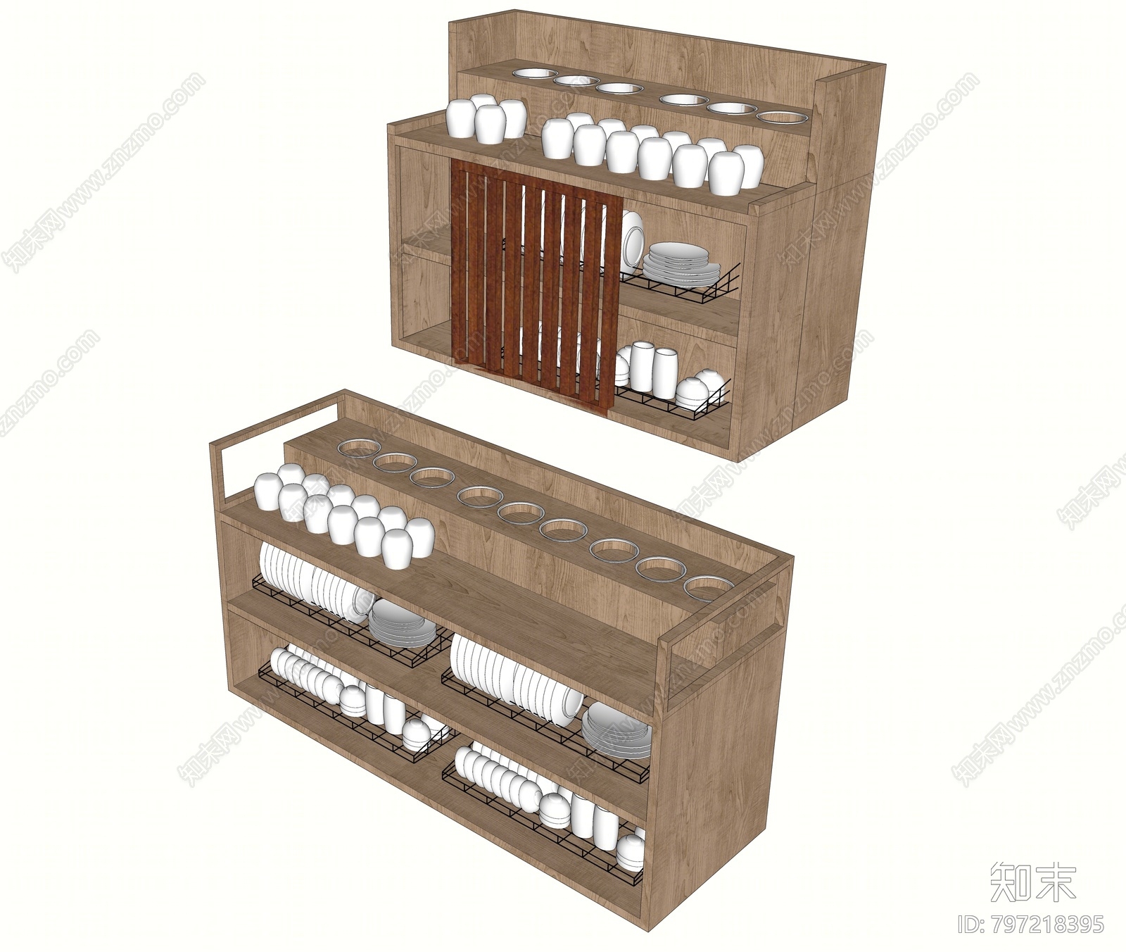 碗碟组合SU模型下载【ID:797218395】