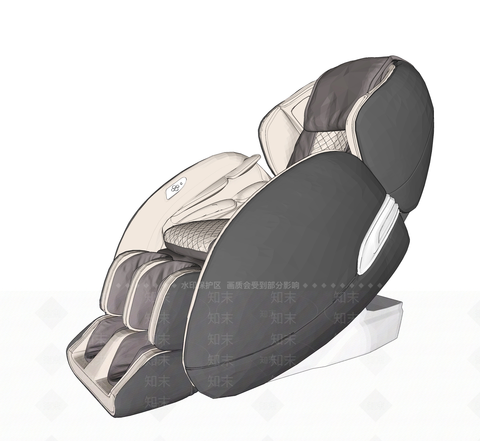 现代按摩椅SU模型下载【ID:997236472】